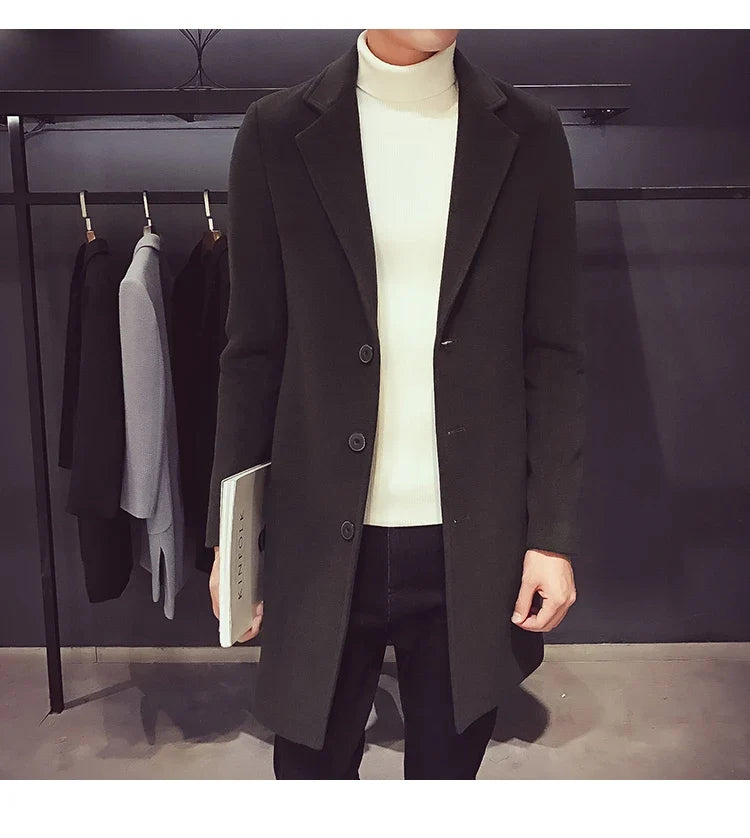 Adrian | Long Wool Blend Coat