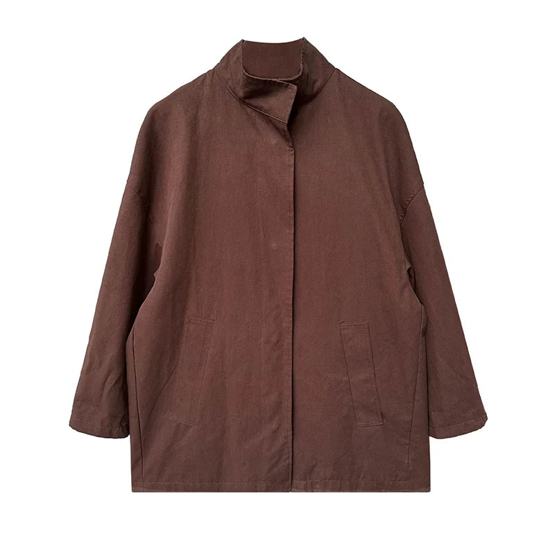 Elodie | Short Lapel Trench Coat