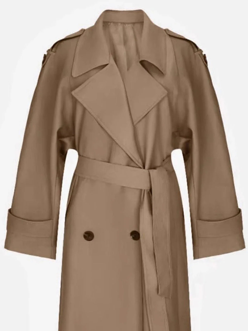Sophia | Double Breasted Long Trench Coat
