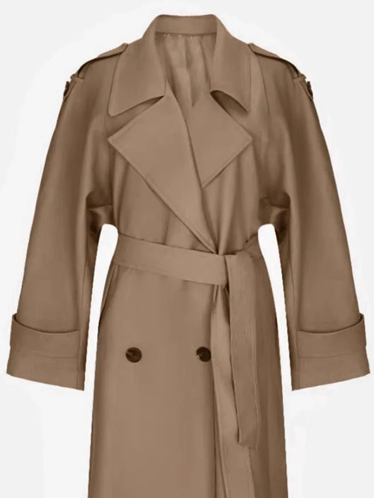 Sophia | Double Breasted Long Trench Coat