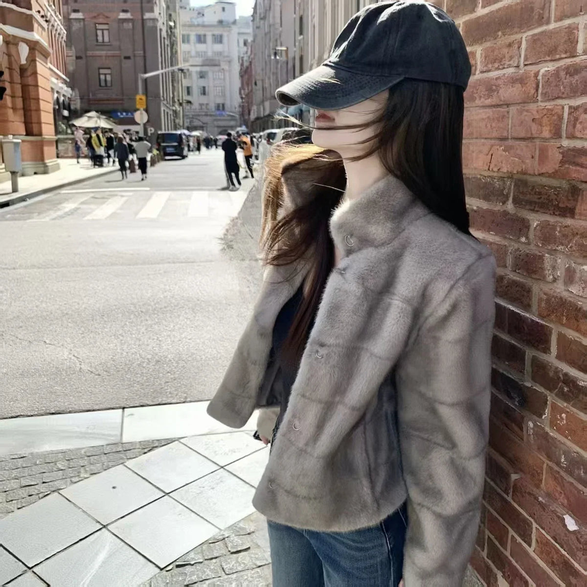 Margaux | Faux Mink Jacket