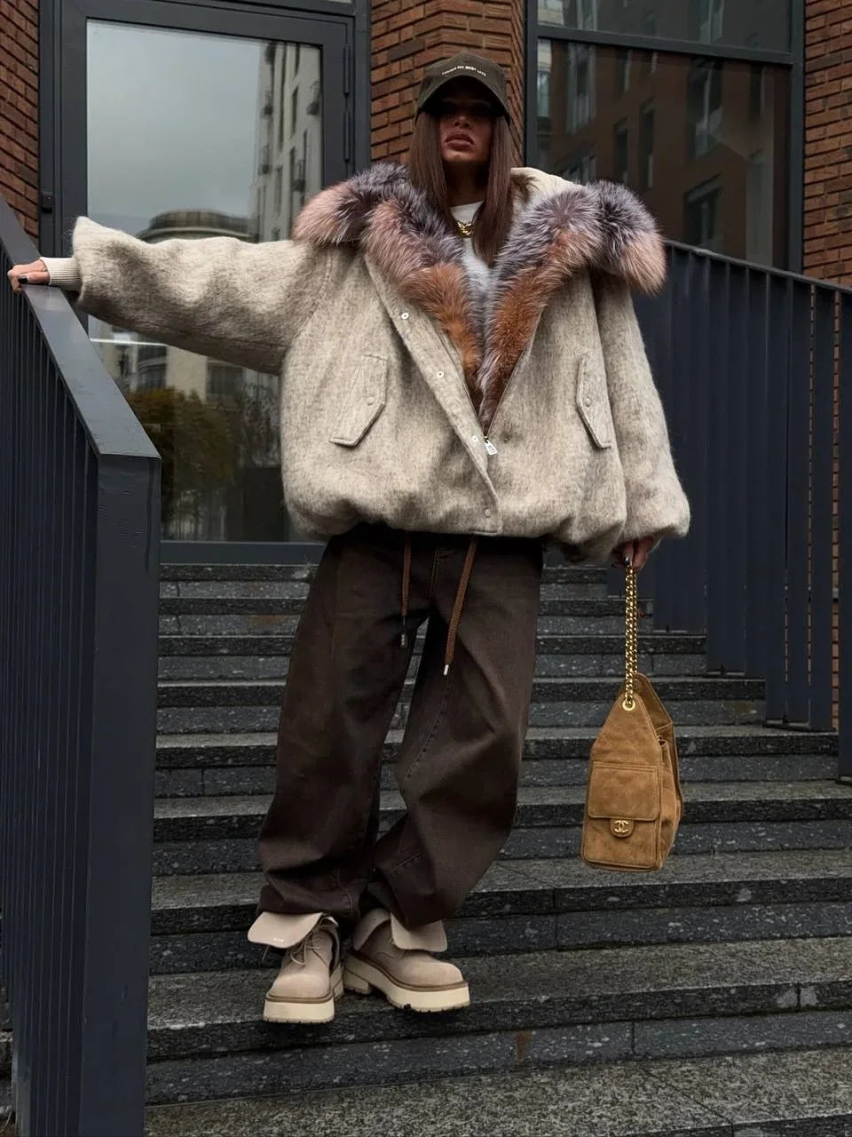 Odessa | Fur Collar Coat