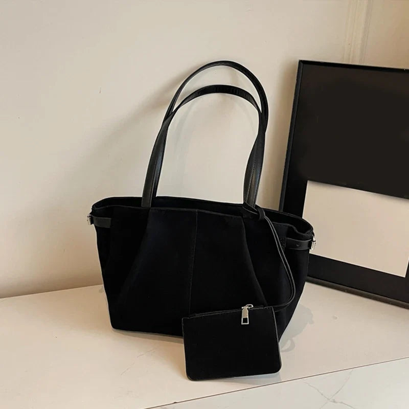 Maribel | Suede Bucket Tote