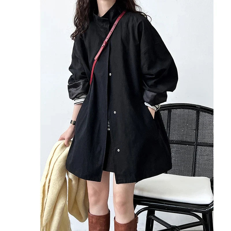 Elodie | Short Lapel Trench Coat