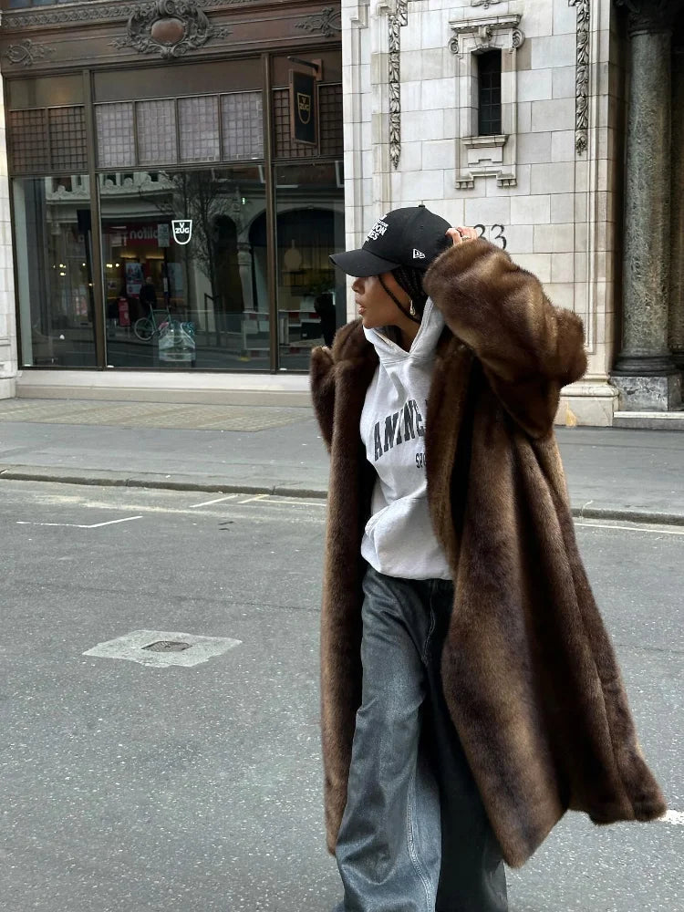 Colette | Long Plush Faux Fur Coat