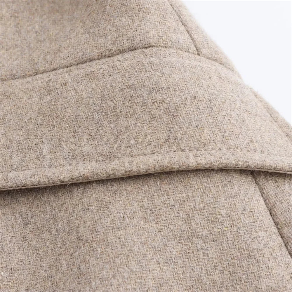 Amelie | Belted Fur-Collar Coat