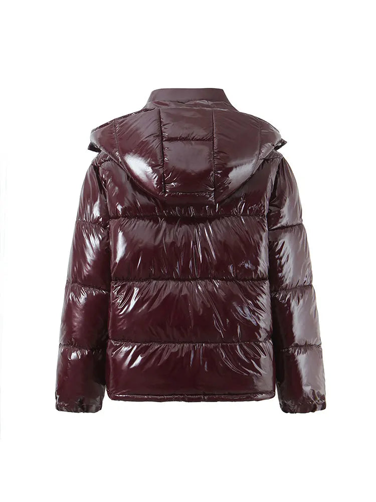 Violeta | Glossy Hooded Parka