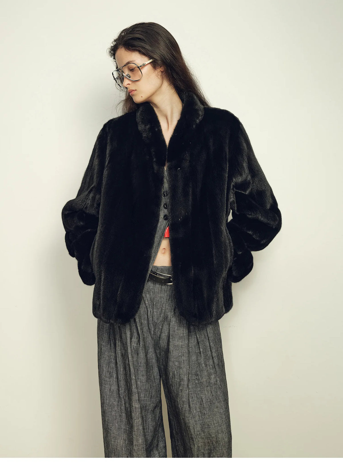 Clara | Luxe Faux Mink Jacket