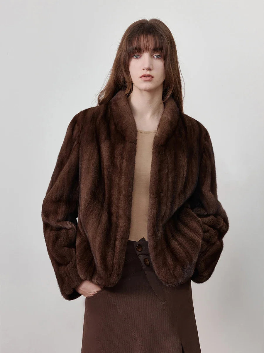 Clara | Luxe Faux Mink Jacket
