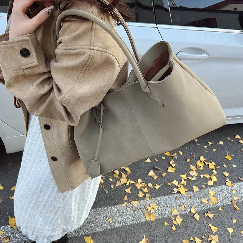 Margot | Faux Suede Shoulder Bag