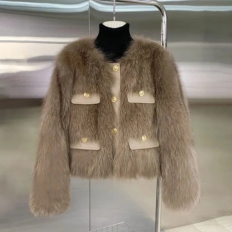 Odette | Faux Fox Fur Jacket