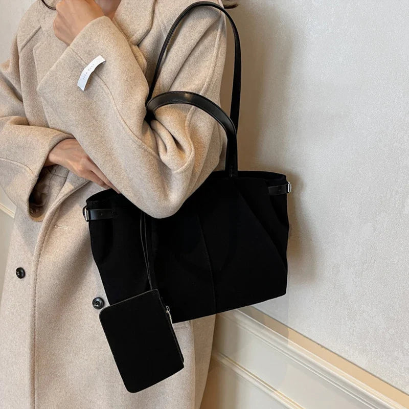 Maribel | Suede Bucket Tote