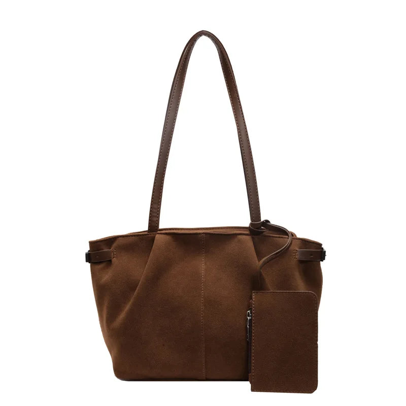 Maribel | Suede Bucket Tote