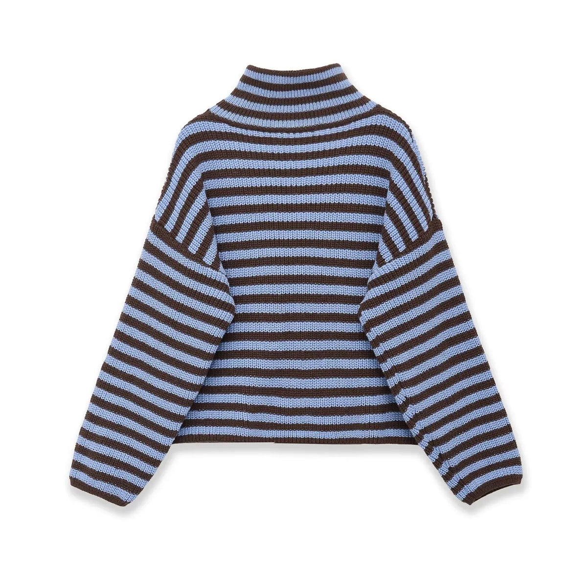 Rosalie | Striped Zip-Up Cardigan