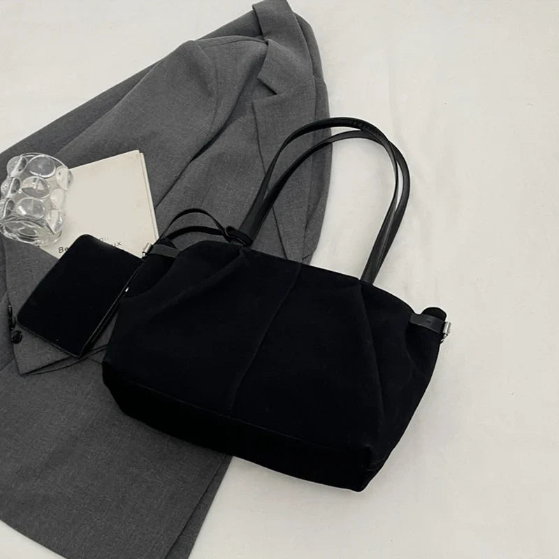 Maribel | Suede Bucket Tote