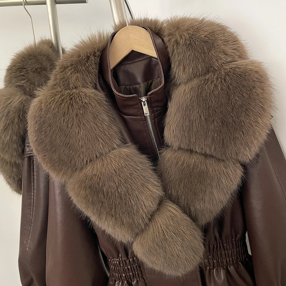Agnes | Faux Fur Leather Jacket