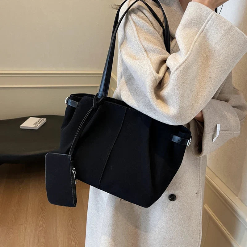 Maribel | Suede Bucket Tote