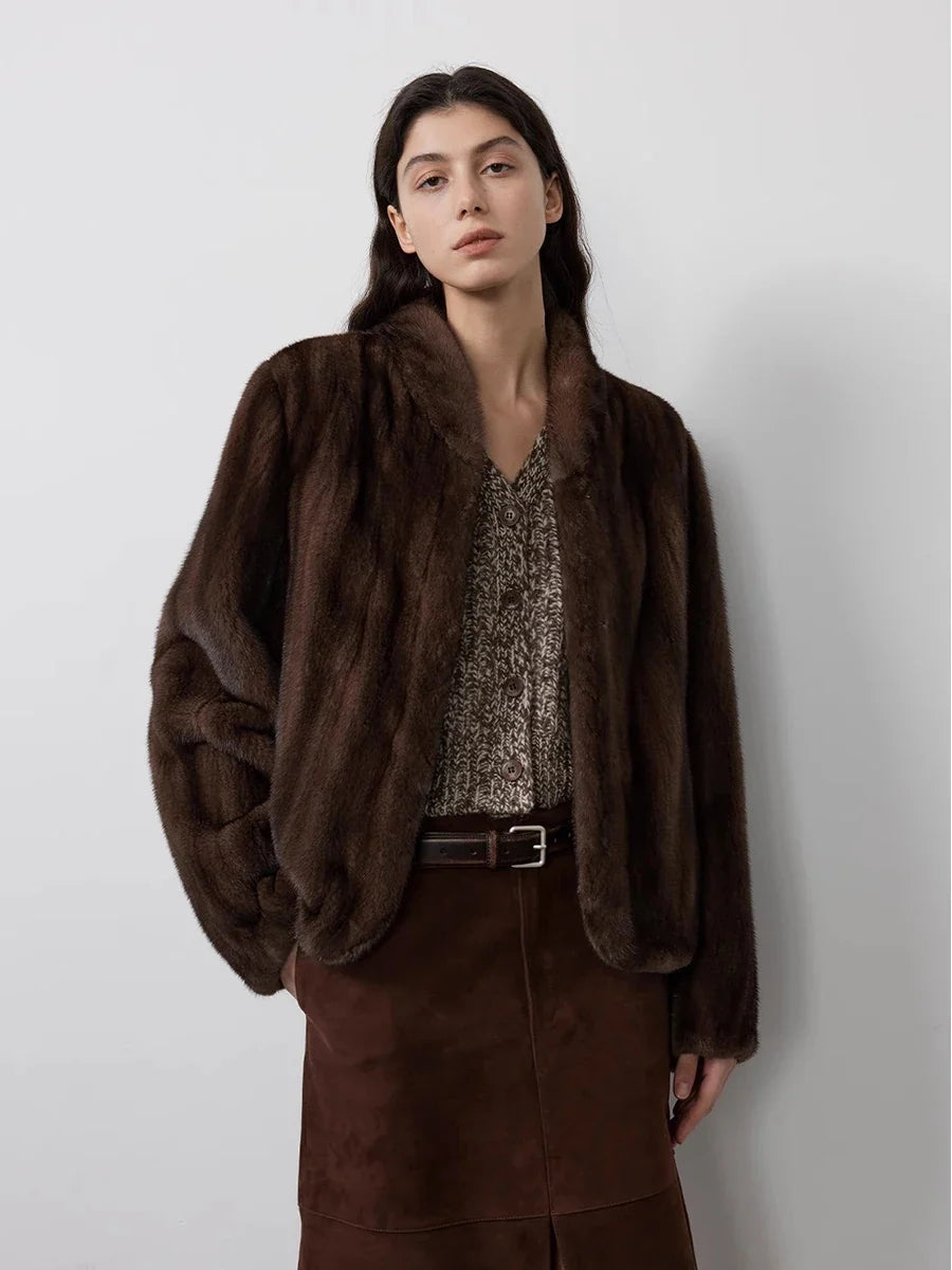 Clara | Luxe Faux Mink Jacket