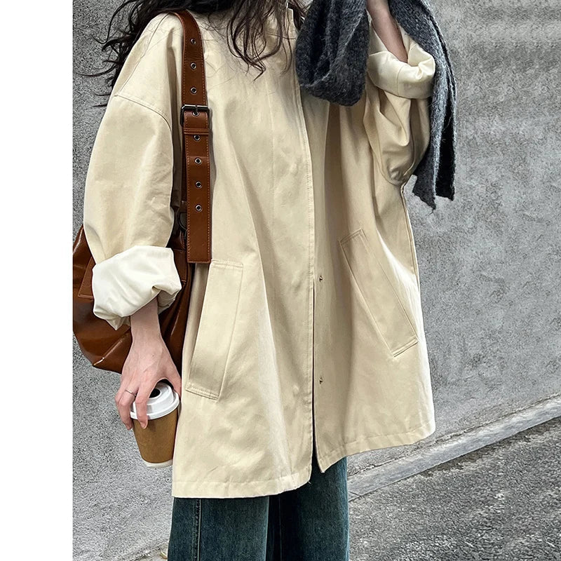 Elodie | Short Lapel Trench Coat