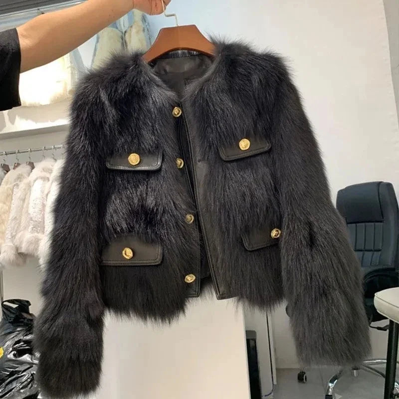 Odette | Faux Fox Fur Jacket