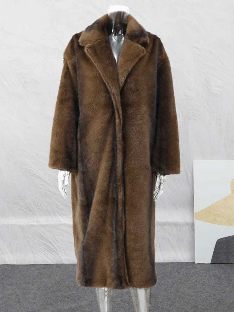 Colette | Long Plush Faux Fur Coat