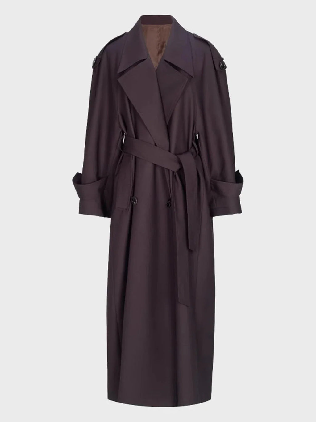 Sophia | Double Breasted Long Trench Coat