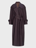 Sophia | Double Breasted Long Trench Coat