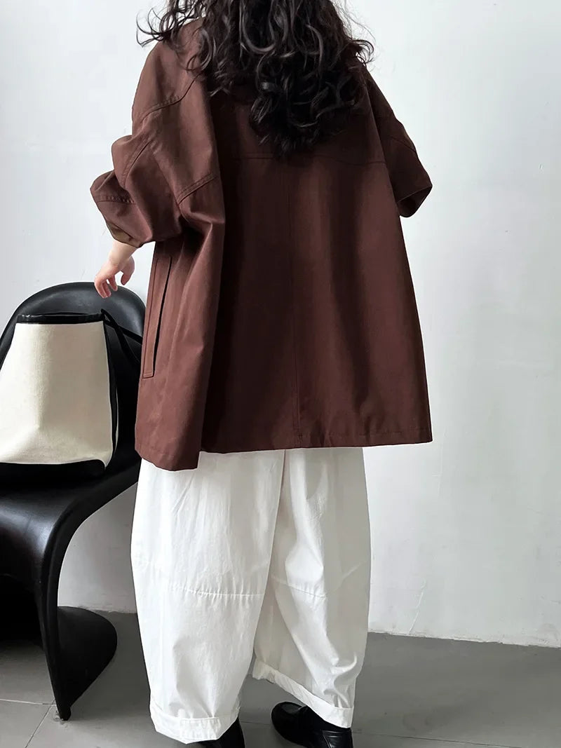 Elodie | Short Lapel Trench Coat