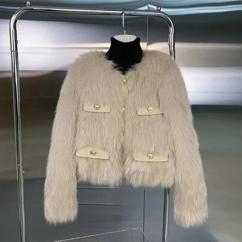 Odette | Faux Fox Fur Jacket