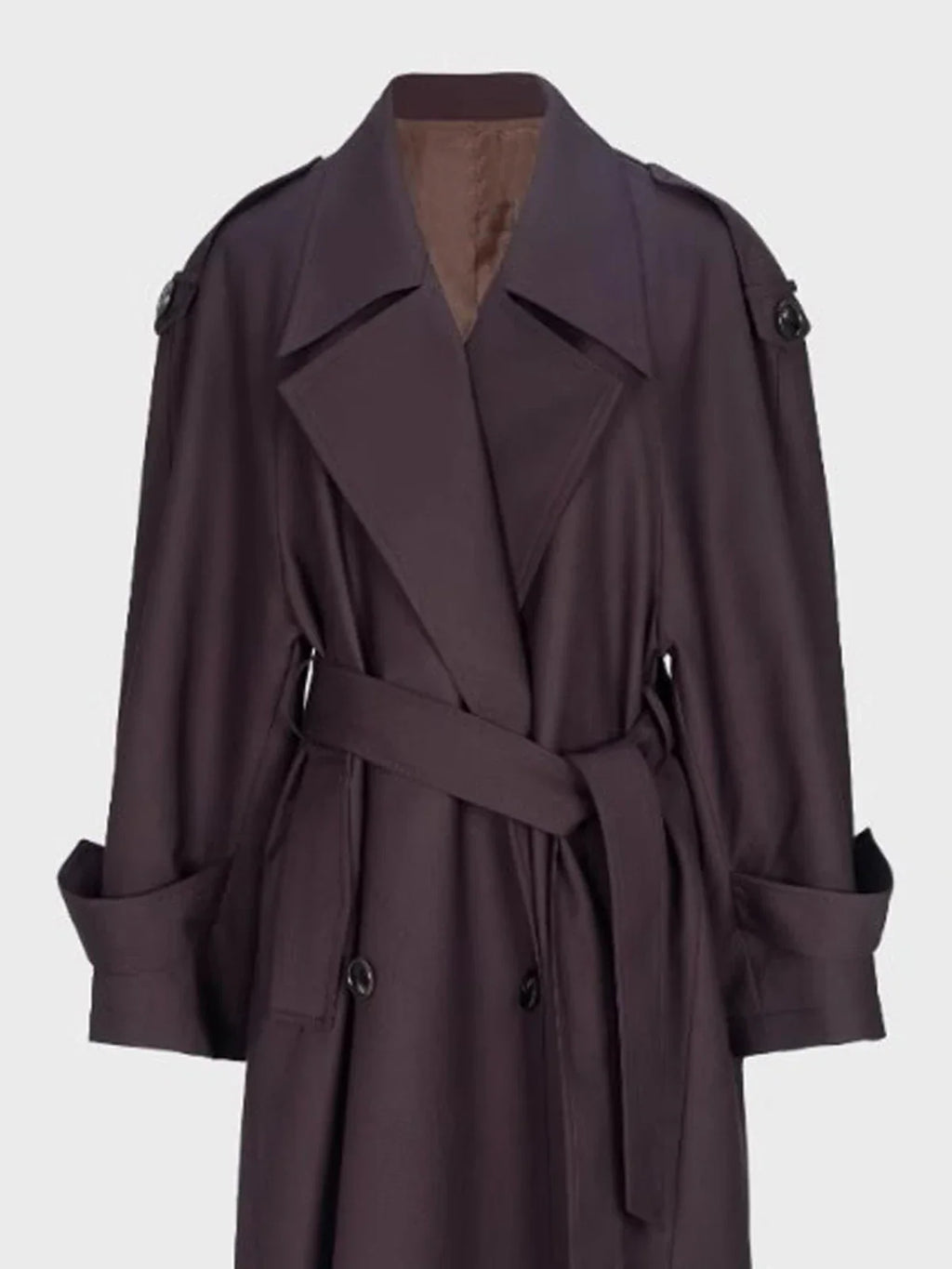 Sophia | Double Breasted Long Trench Coat