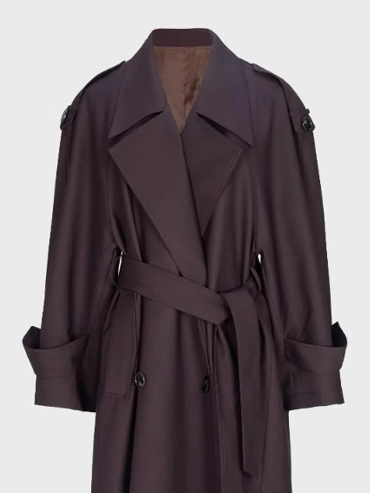 Sophia | Double Breasted Long Trench Coat