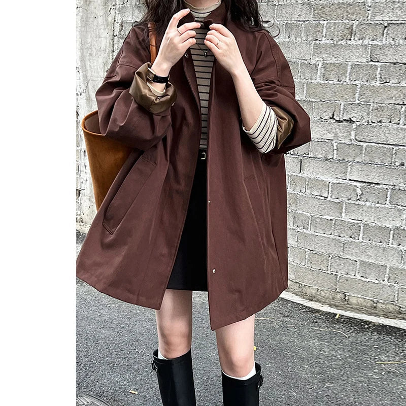Elodie | Short Lapel Trench Coat