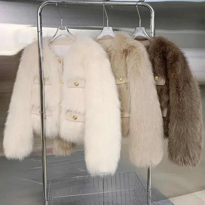 Odette | Faux Fox Fur Jacket