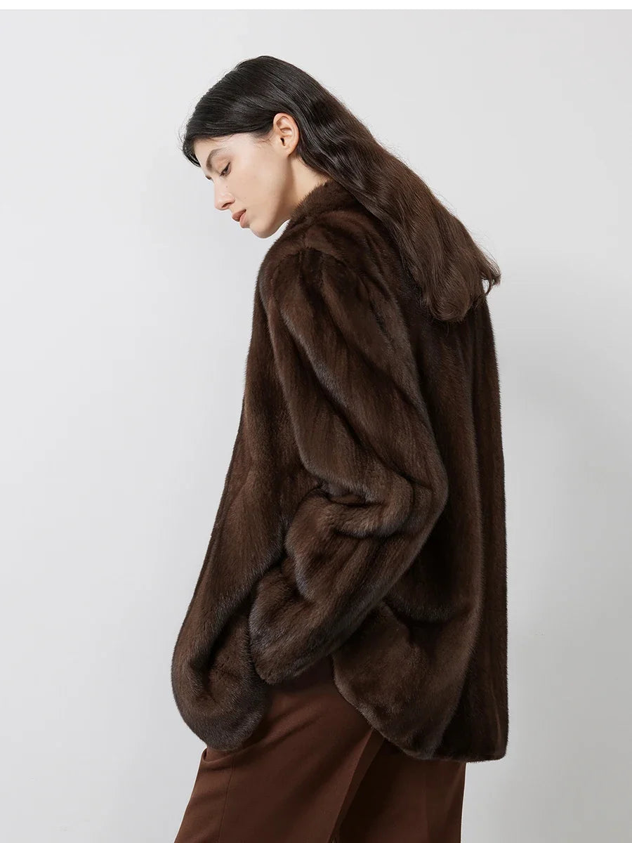 Clara | Luxe Faux Mink Jacket