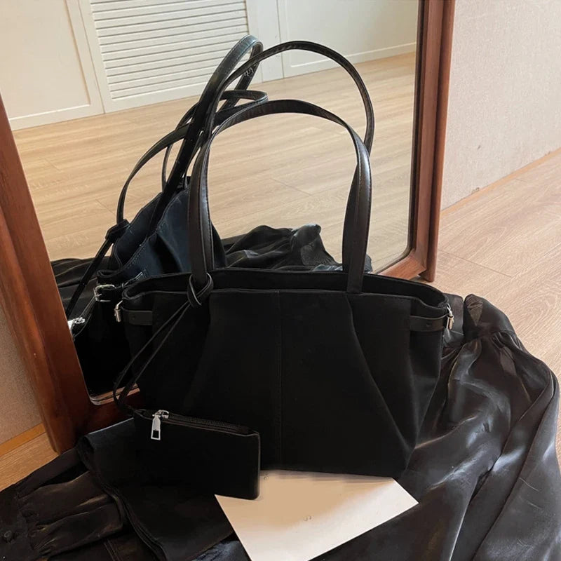 Maribel | Suede Bucket Tote